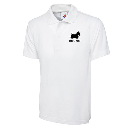 Personalised Classic Polo Shirt Embroidered with any Dog Breed & Name