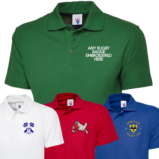 Personalised Rugby Polo Shirt