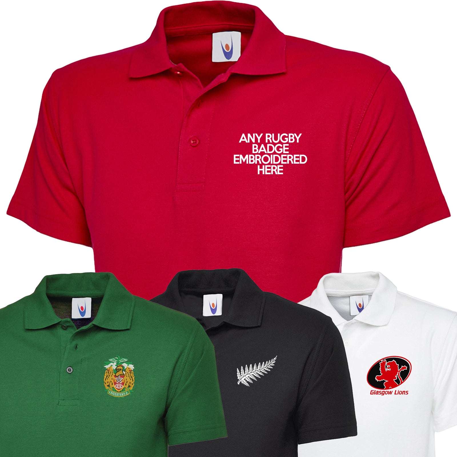 Personalised Rugby Polo Shirt