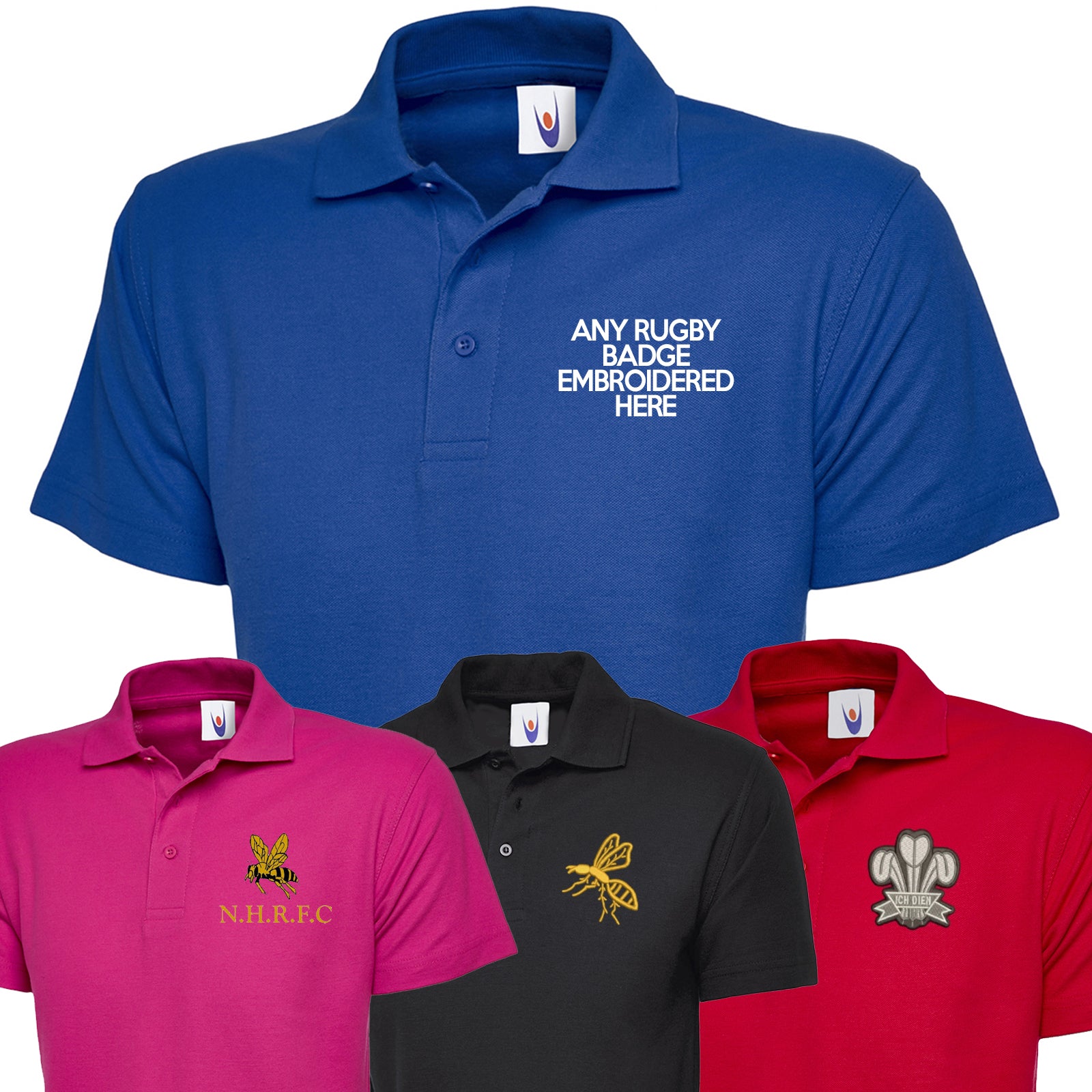 Personalised Rugby Polo Shirt