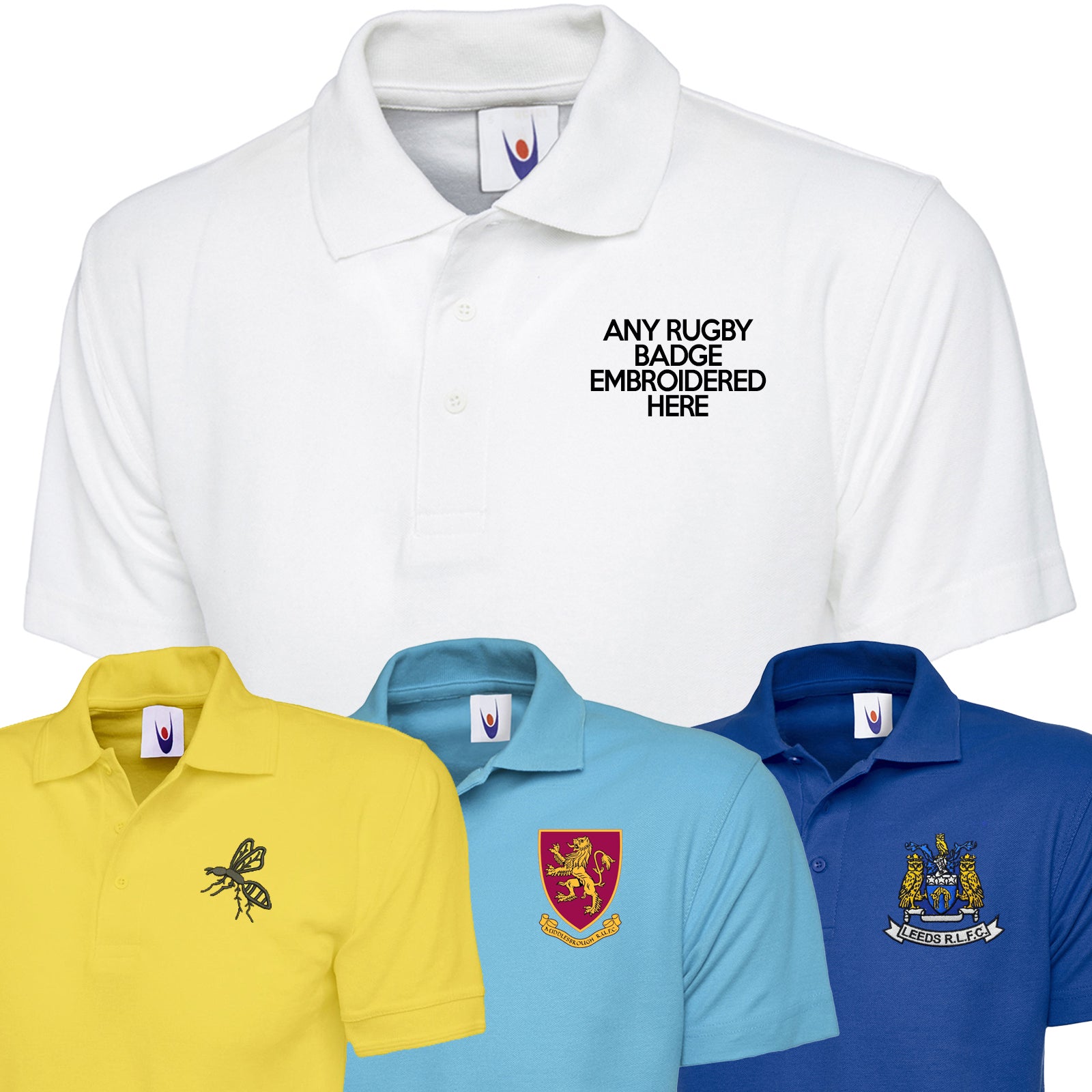 Personalised Rugby Polo Shirt