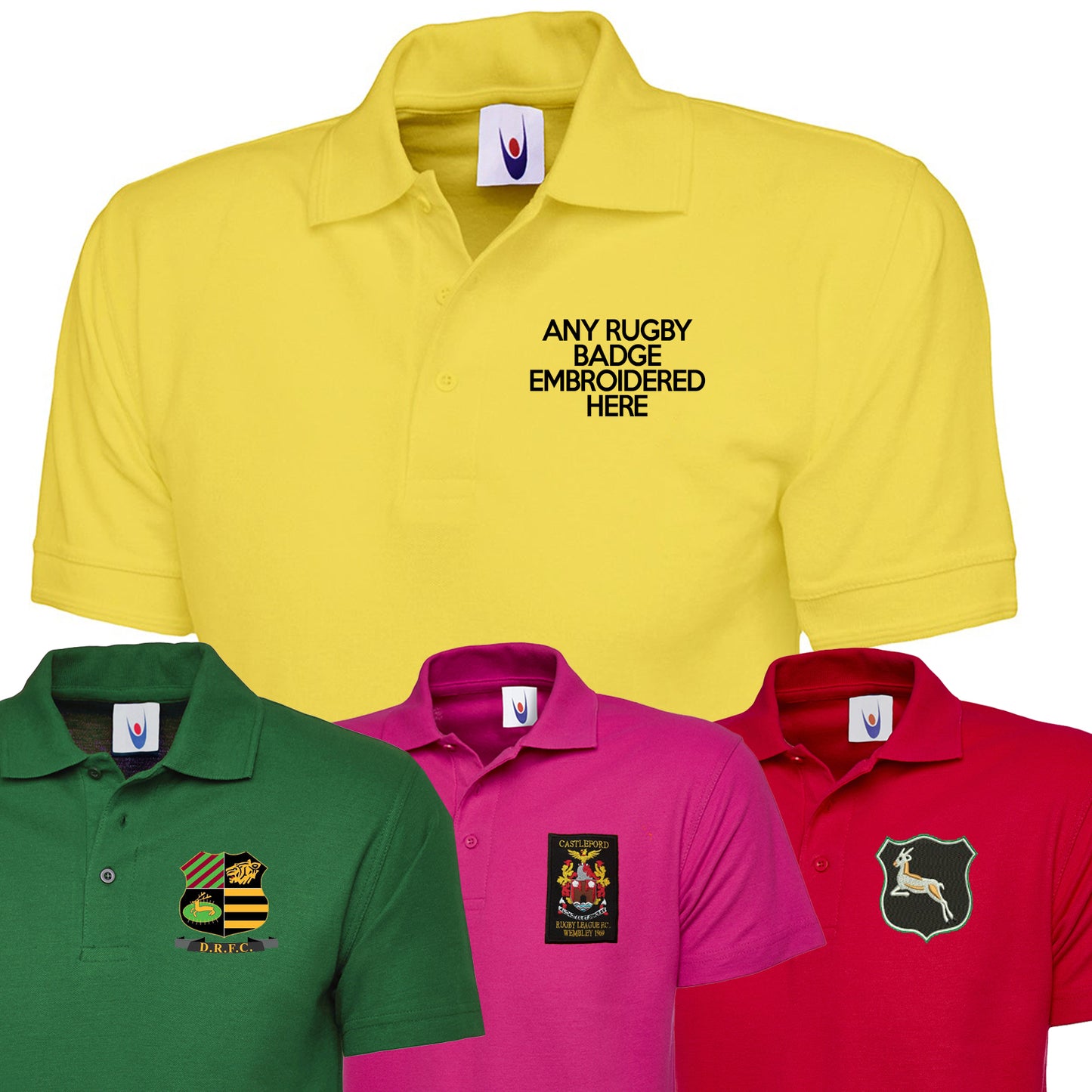 Personalised Rugby Polo Shirt