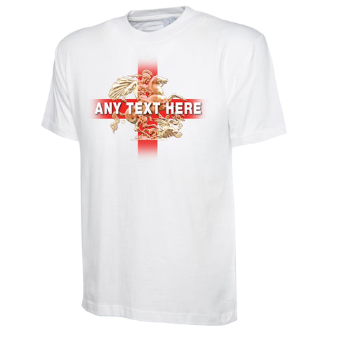 Personalised England St George & The Dragon Classic T-Shirt with any Text