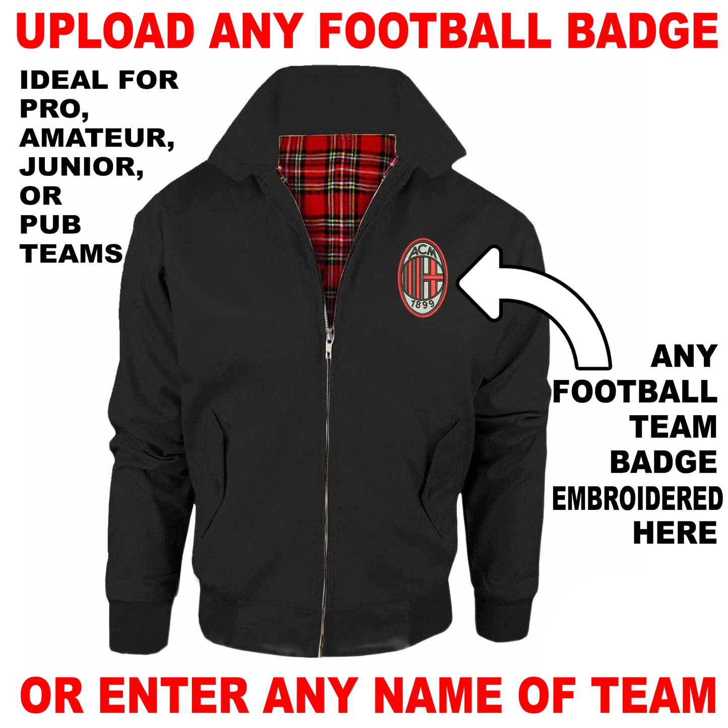 Personalised Football Bomber Jacket UK