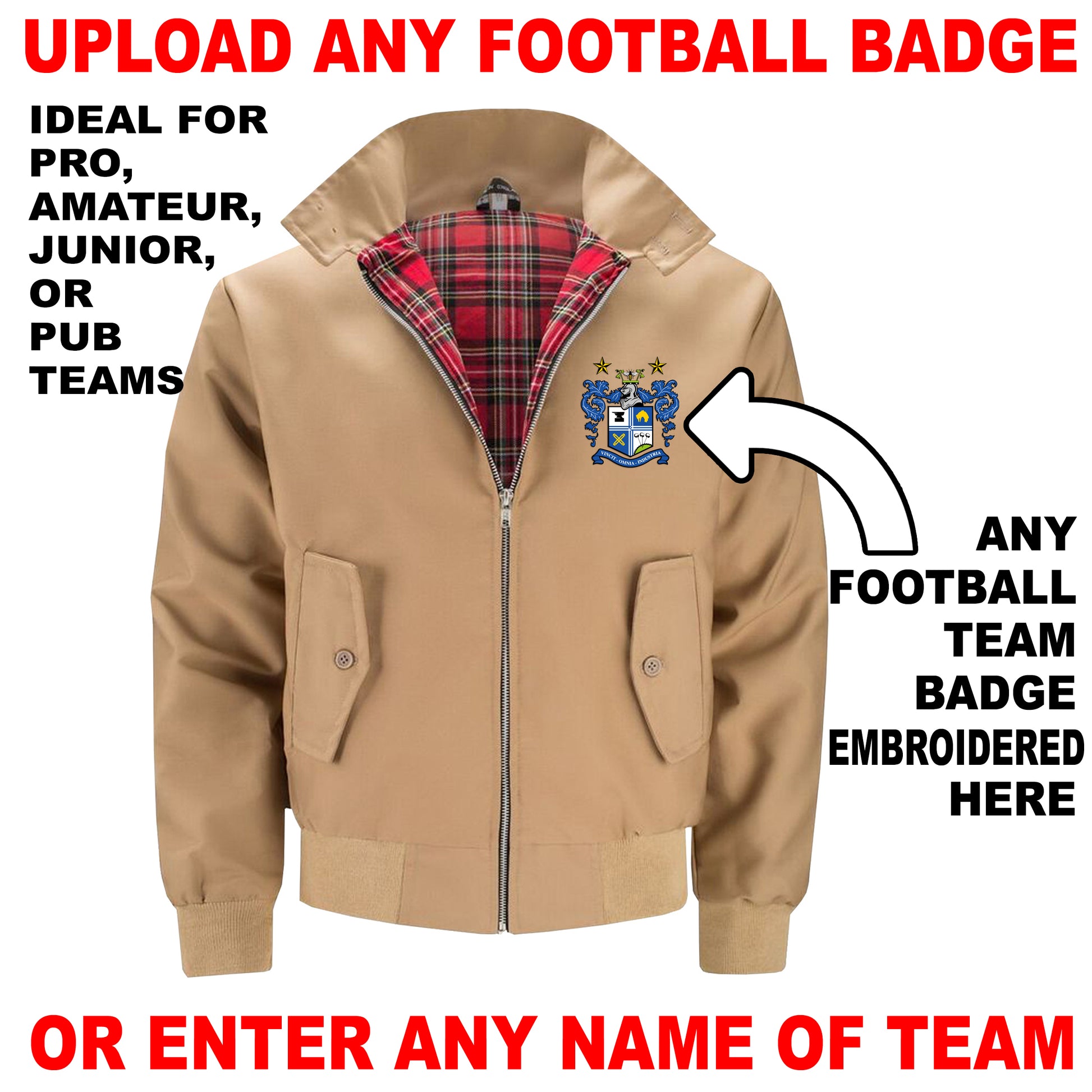 Personalised Football Bomber Jacket UK