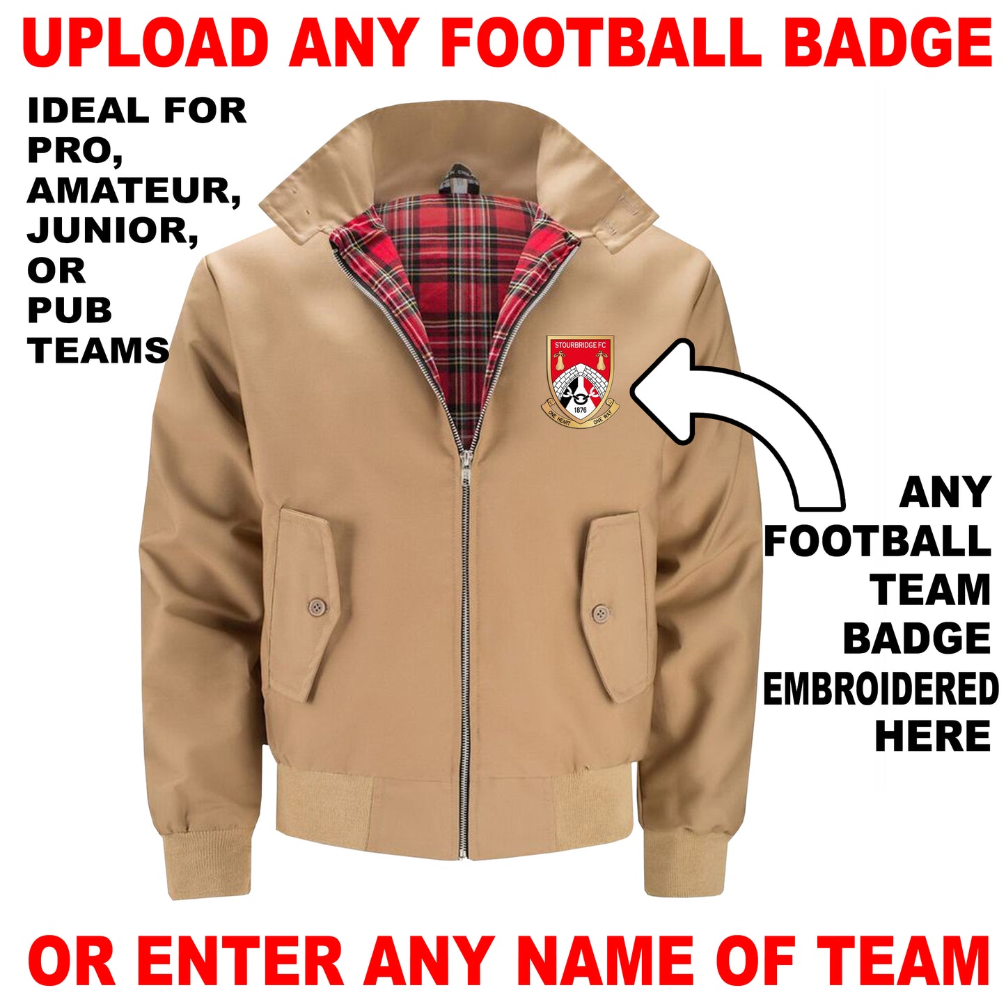 Personalised Football Bomber Jacket UK