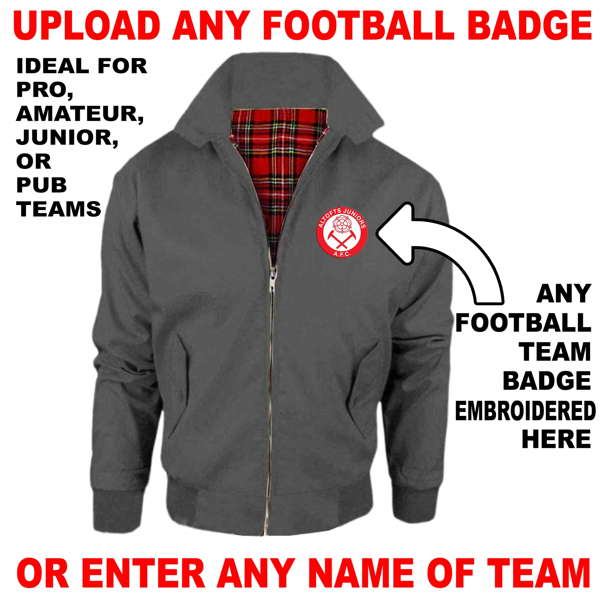 Personalised Football Bomber Jacket UK