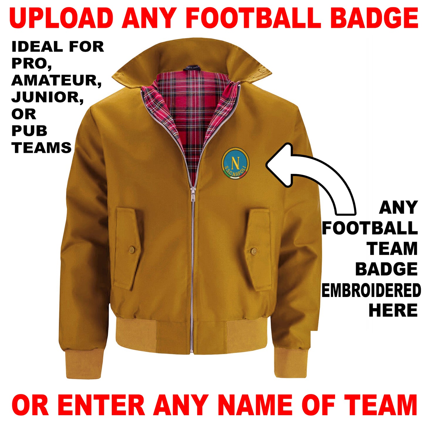 Personalised Football Bomber Jacket UK