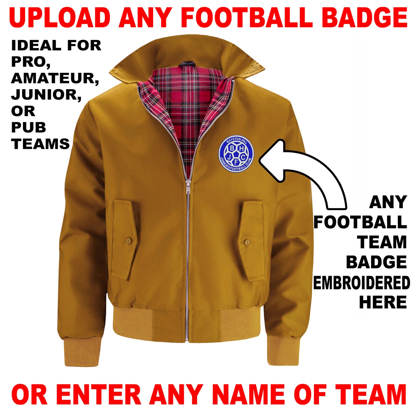 Personalised Football Bomber Jacket UK