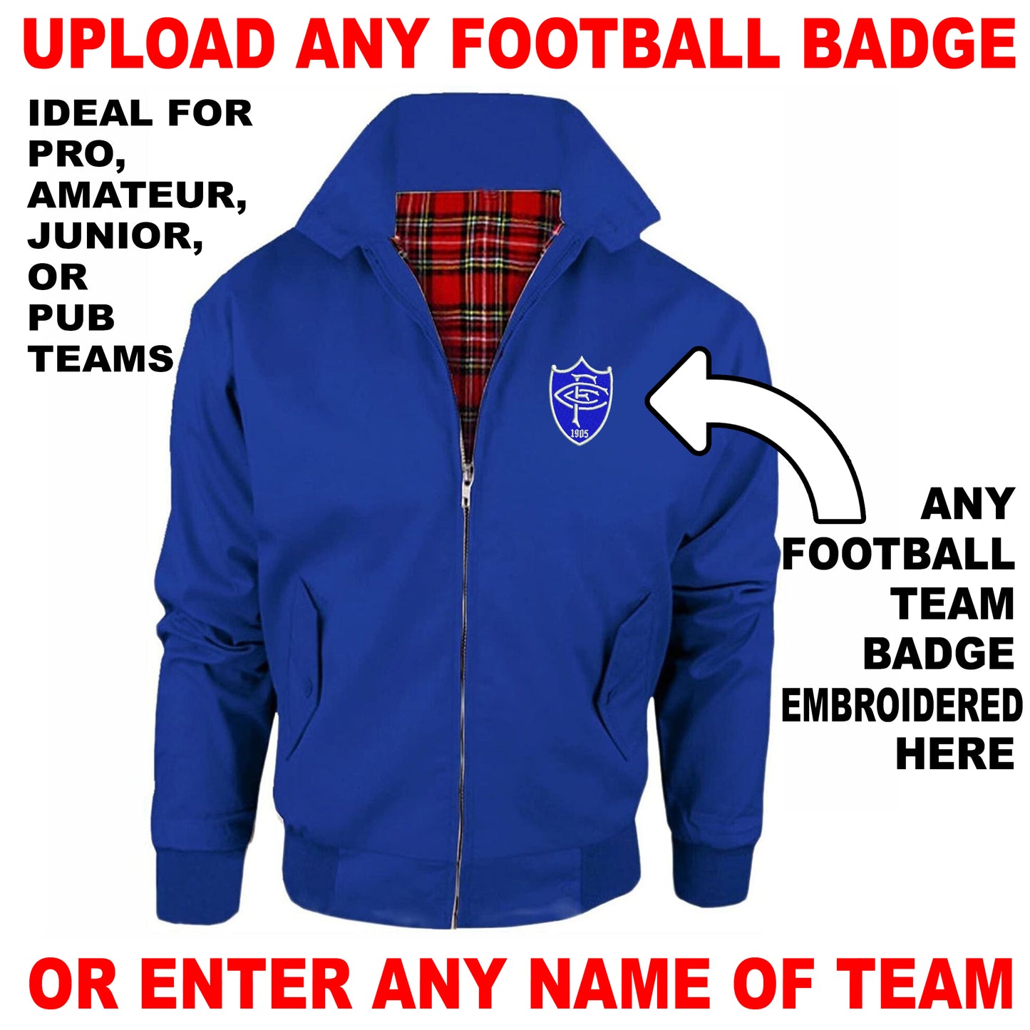 Personalised Football Bomber Jacket UK