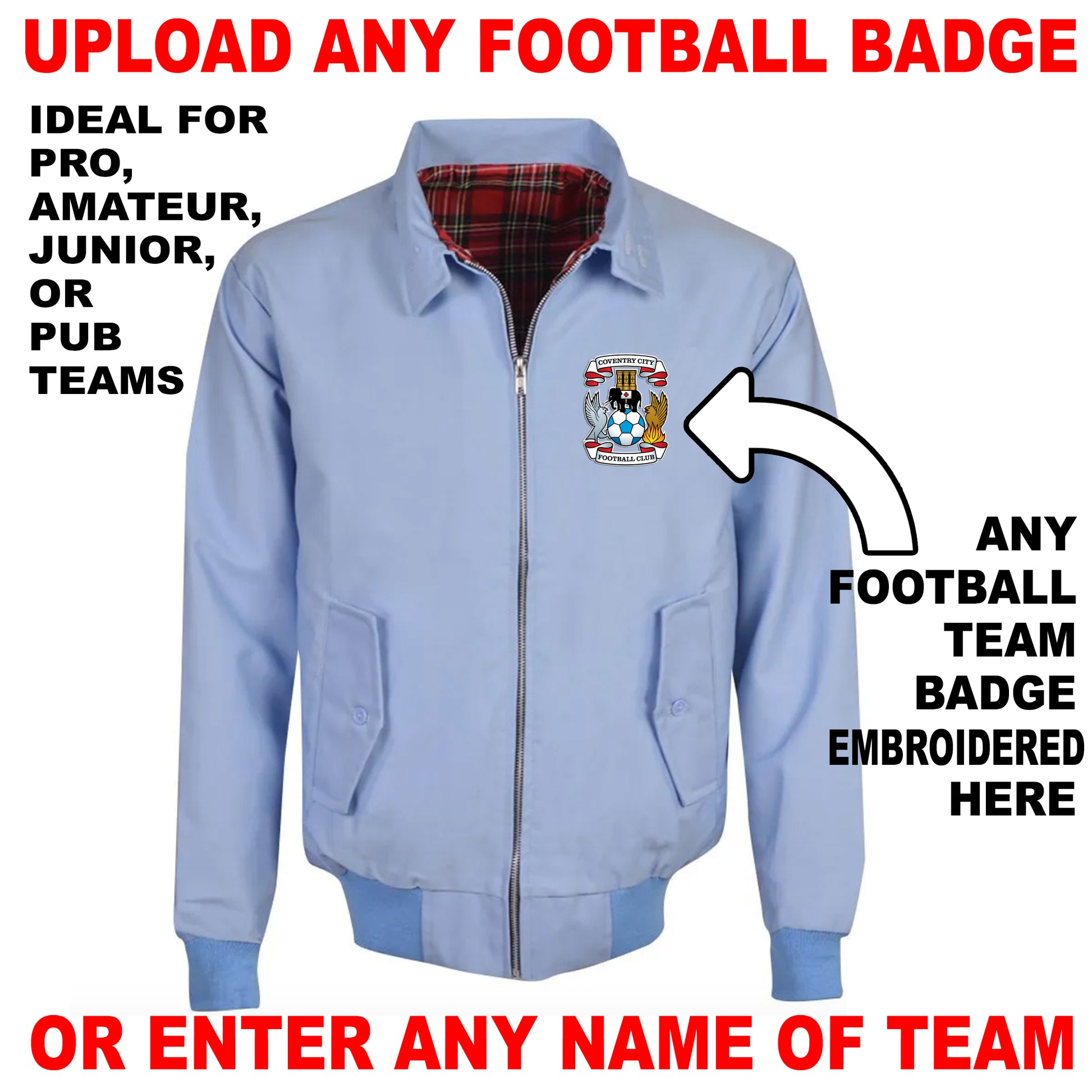 Personalised Football Bomber Jacket UK