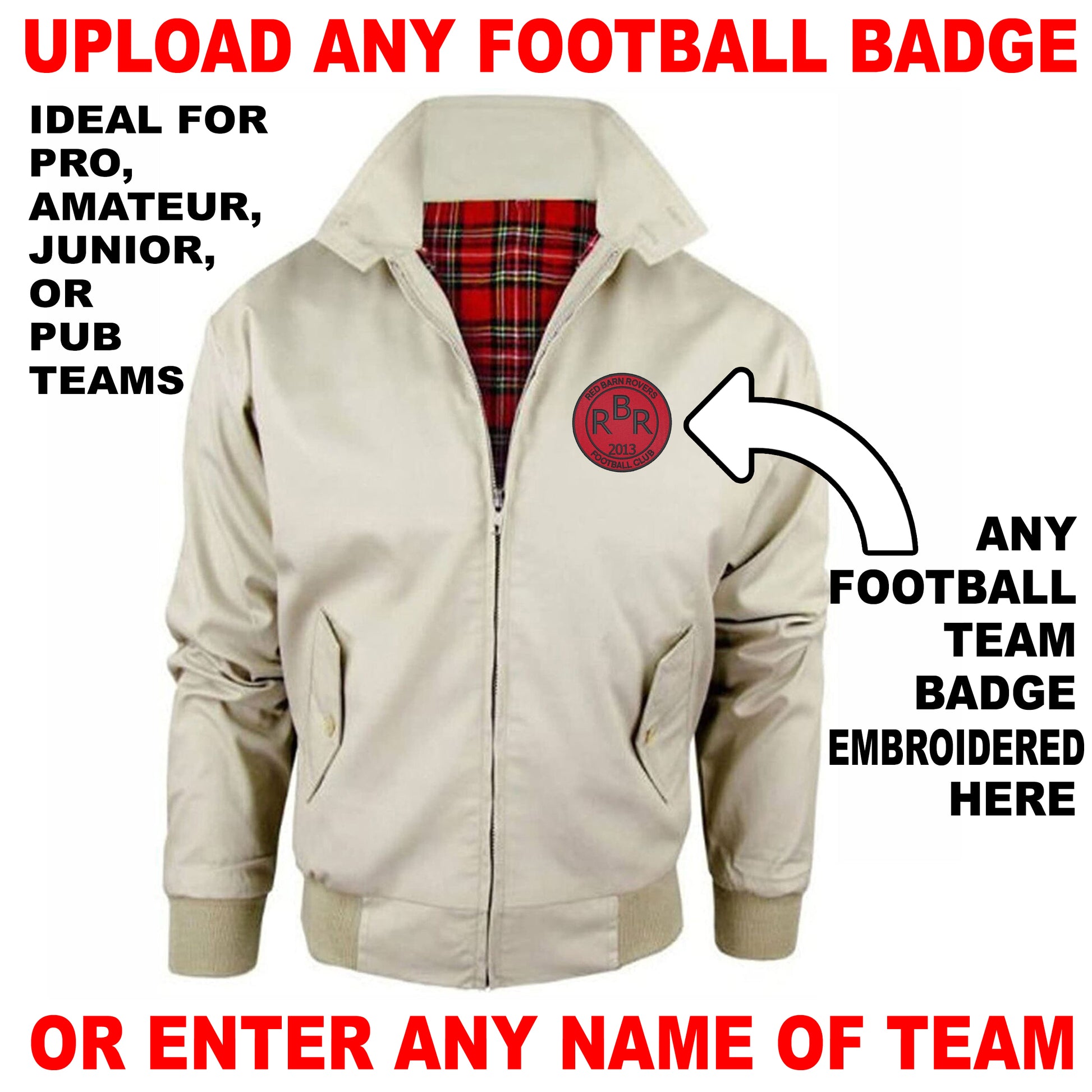 Personalised Football Bomber Jacket UK