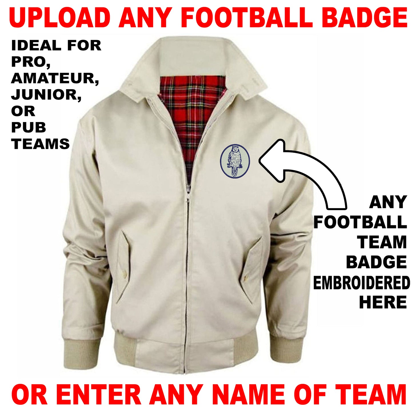 Personalised Football Bomber Jacket UK