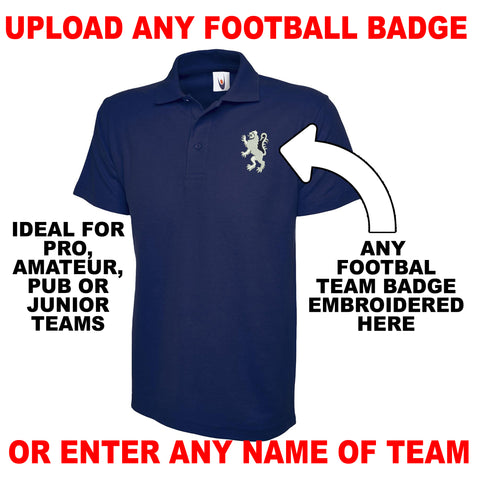 Personalised Football Logo Polo Shirt