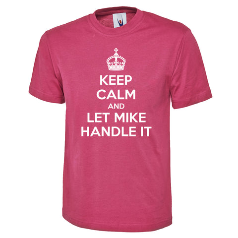 Personalised Keep Calm and Carry On Unisex T-Shirt with Your Text