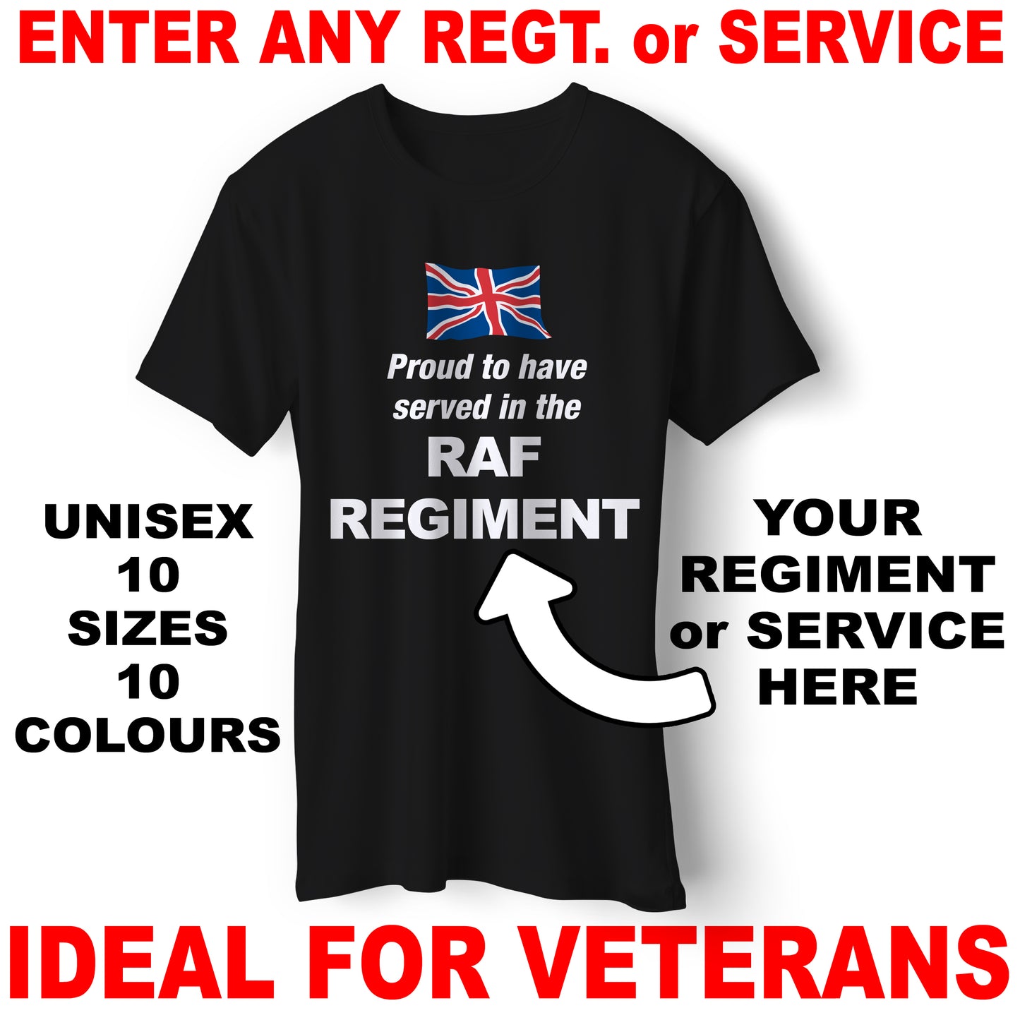 Personalised Military T-Shirt