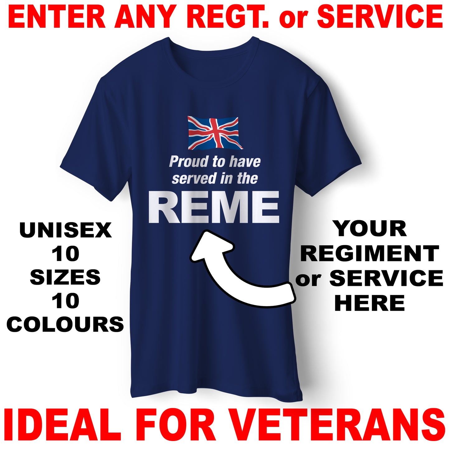 Personalised Military T-Shirt