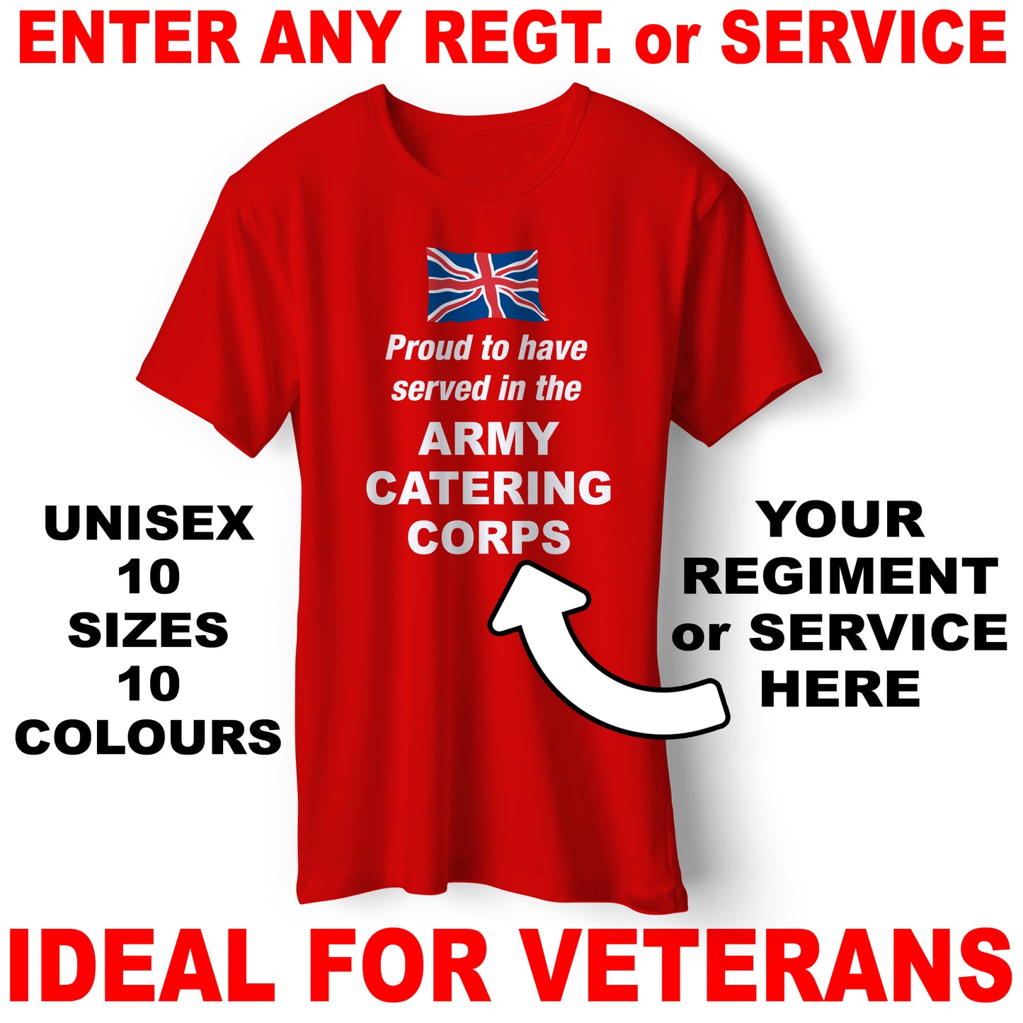 Personalised Military T-Shirt