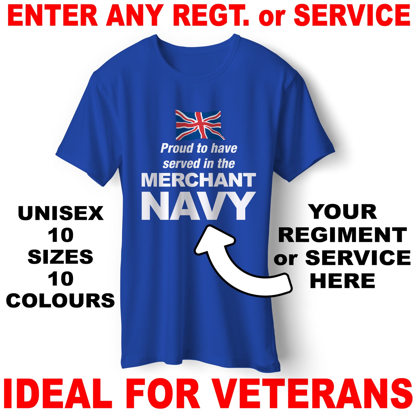 Personalised Military T-Shirt