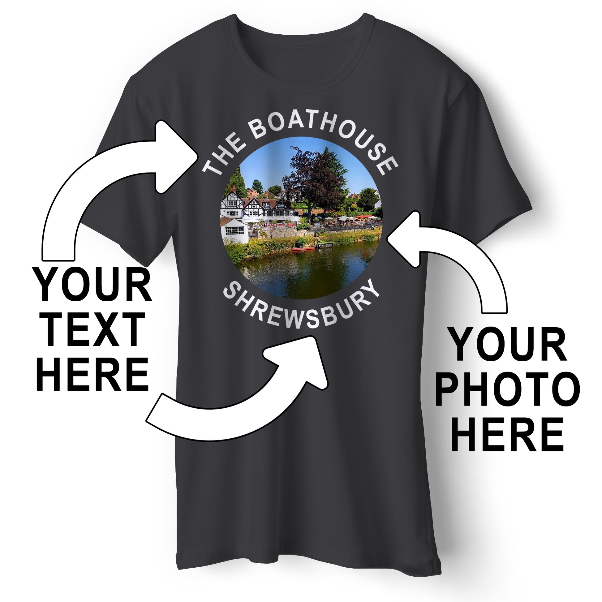 Personalised Pub T-Shirt with Photo & Text