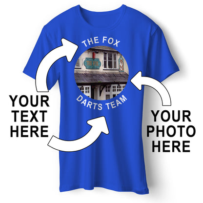 Personalised Pub T-Shirt with Photo & Text