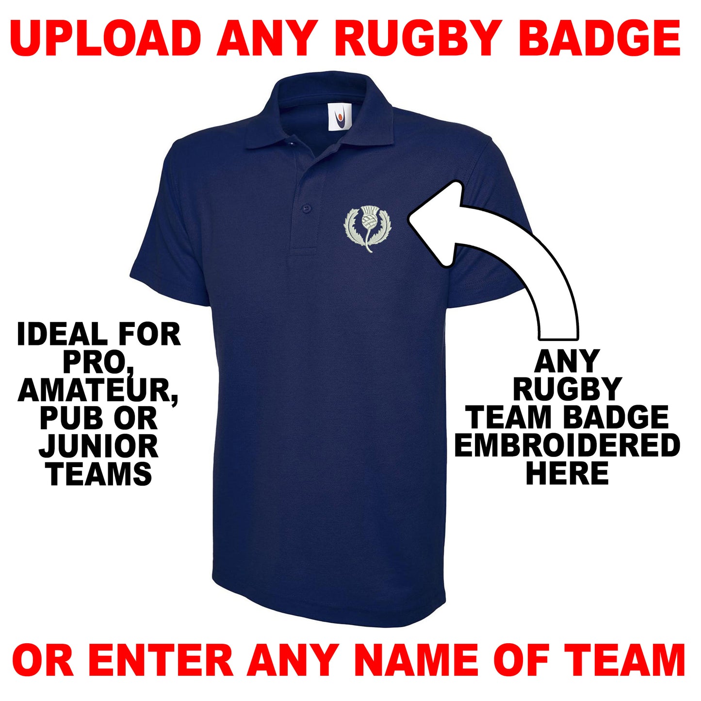 Custom Rugby Polo Shirt for Sale