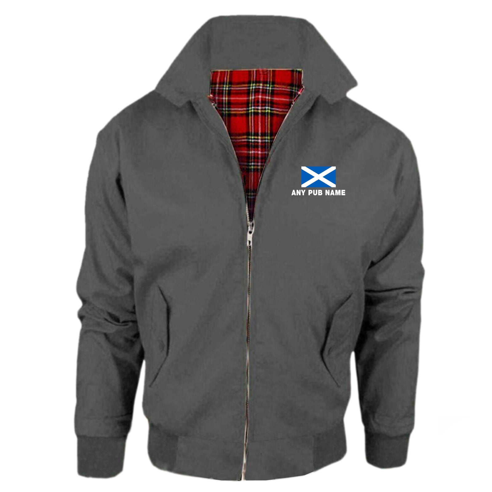 Personalised Scotland Flag Pub Harrington Jacket