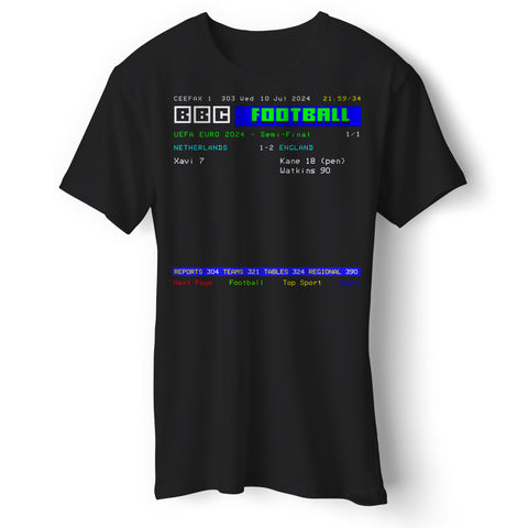 England 2 Netherlands 1 Retro Ceefax Classic T-Shirt