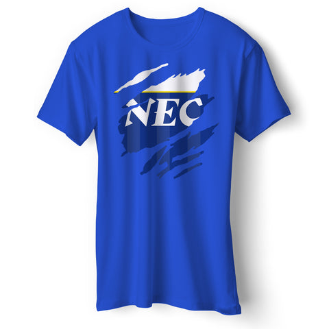 Retro Everton 1986 Torn Effect Shirt