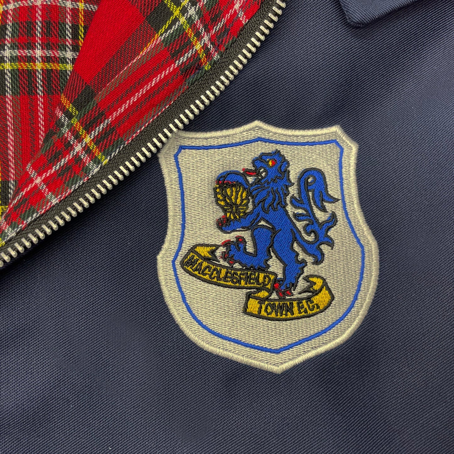 Retro Macclesfield 1968 Embroidered Harrington Jacket