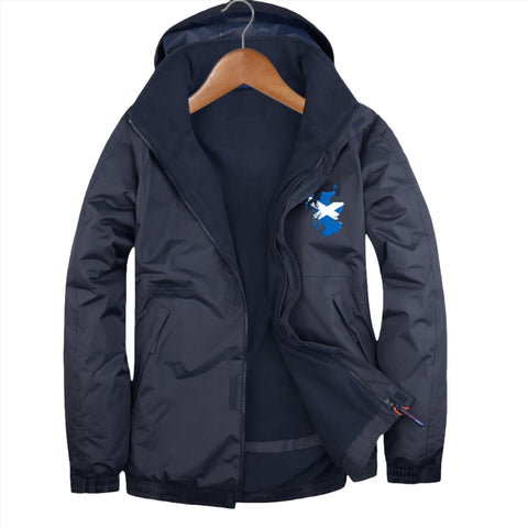 Scotland Flag Map Embroidered Premium Outdoor Jacket