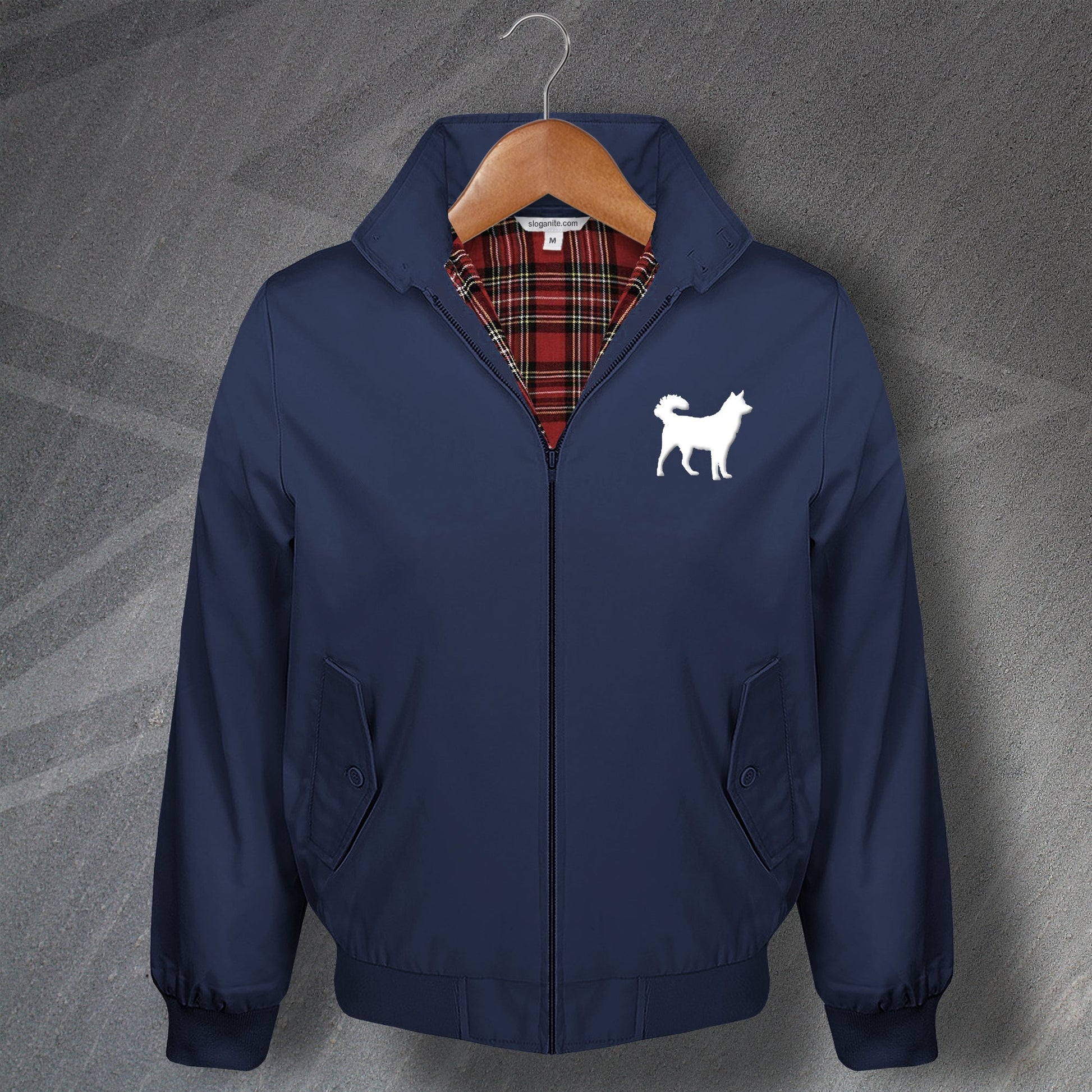 Siberian Husky Harrington Jacket