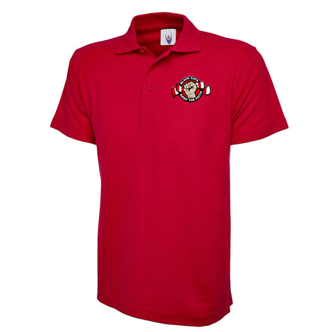 Black Cats Keep The Faith Embroidered Classic Polo Shirt