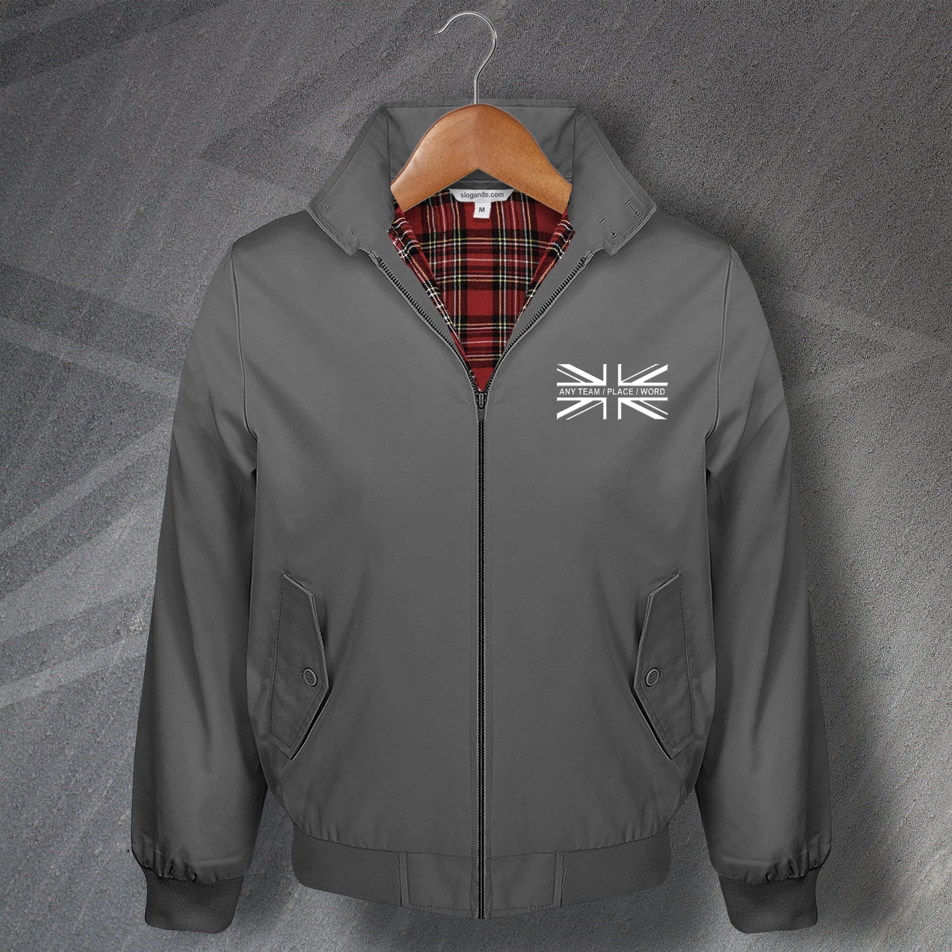 Personalised Union Jack Flag Harrington Jacket