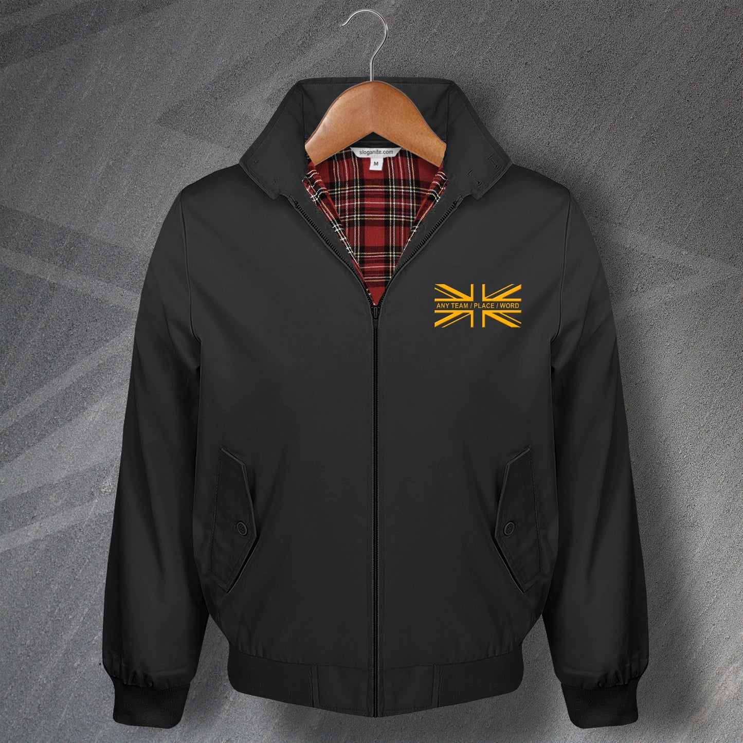 Personalised Union Jack Flag Harrington Jacket