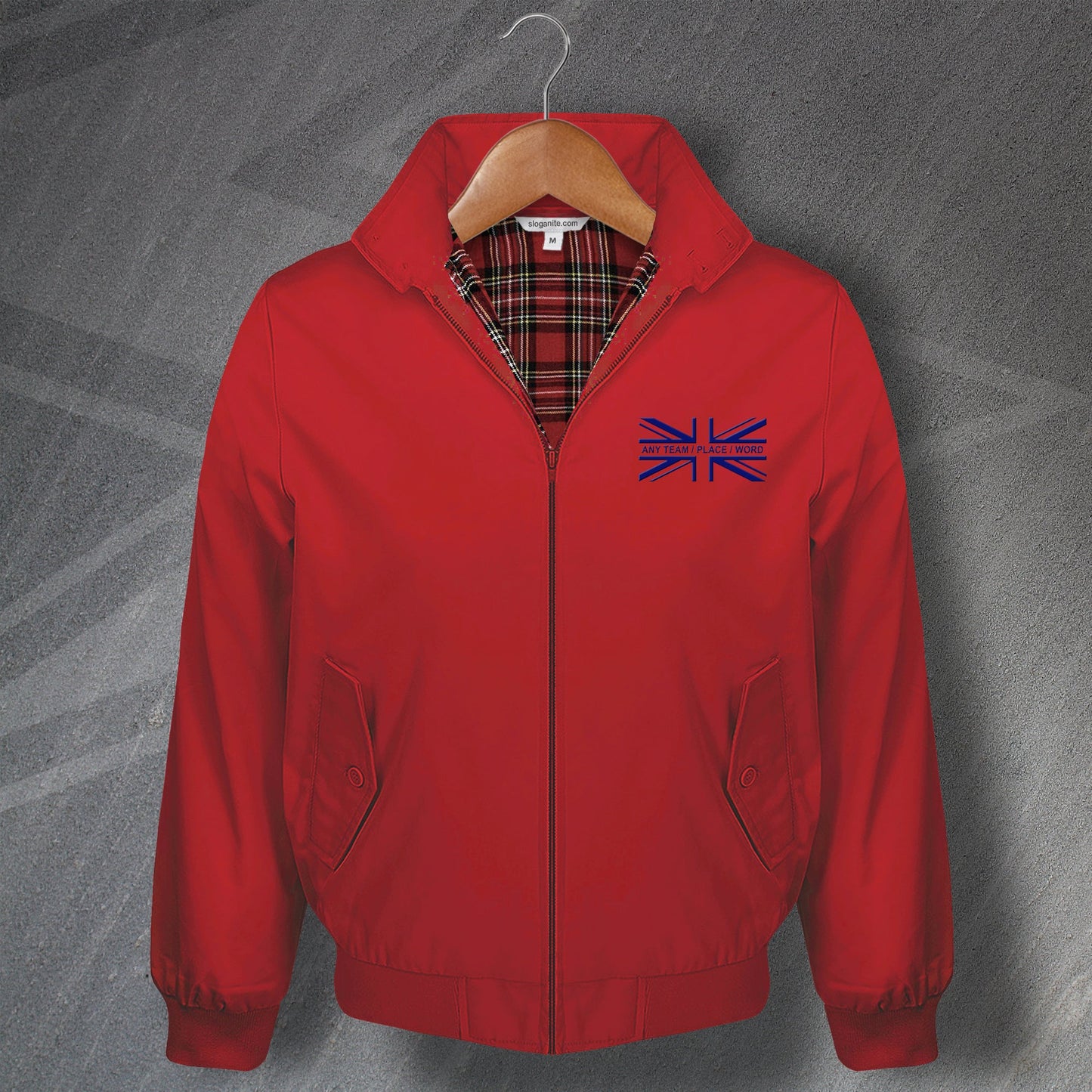 Personalised Union Jack Flag Harrington Jacket