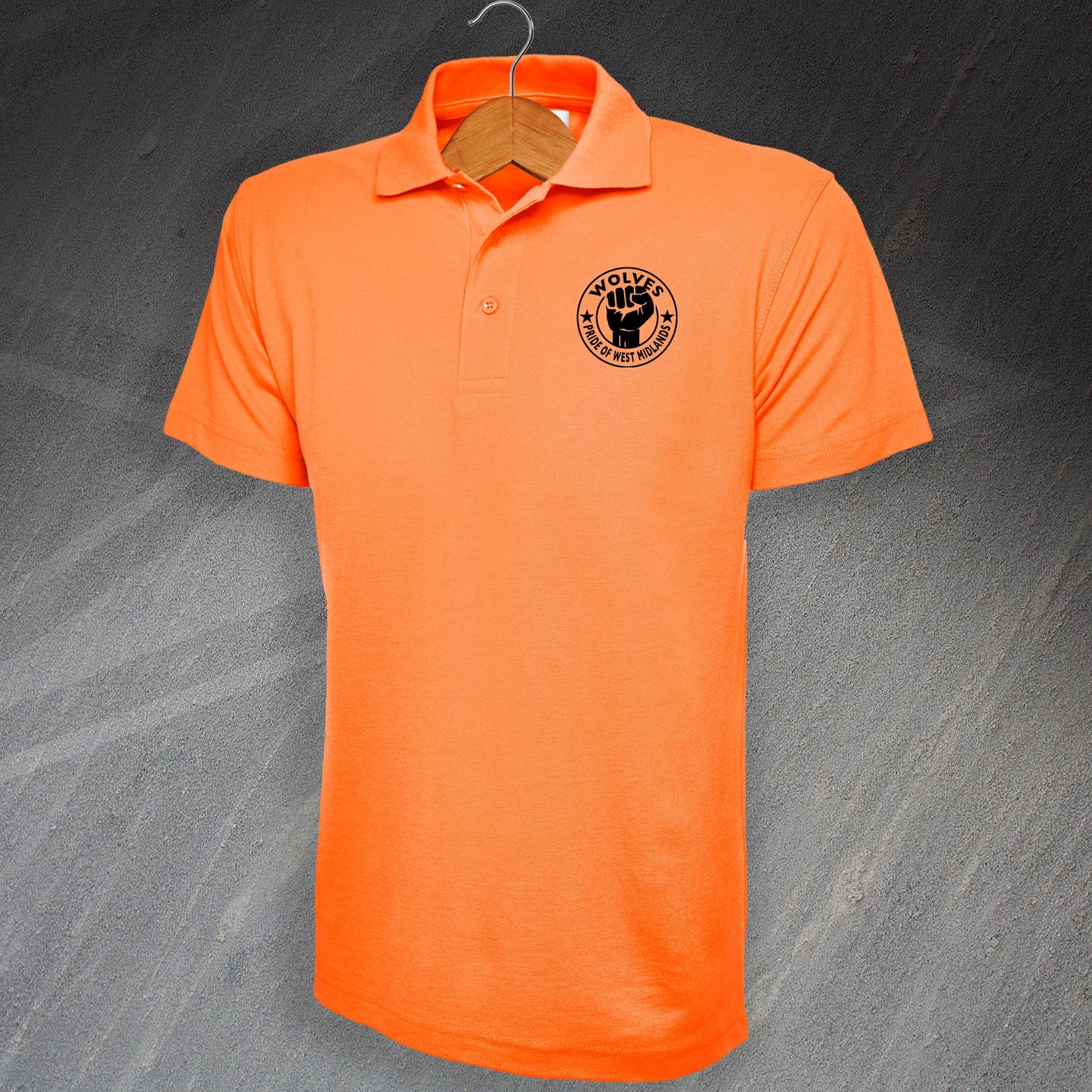 Wolves Pride of The West Midlands Embroidered Polo Shirt