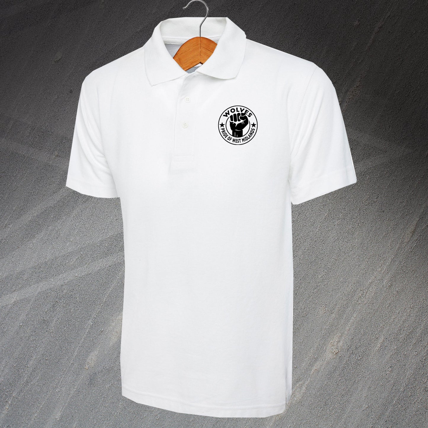 Wolves Pride of The West Midlands Embroidered Polo Shirt